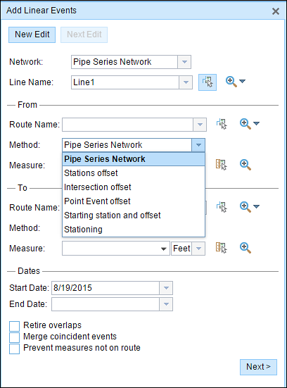 Choosing the route and measure method